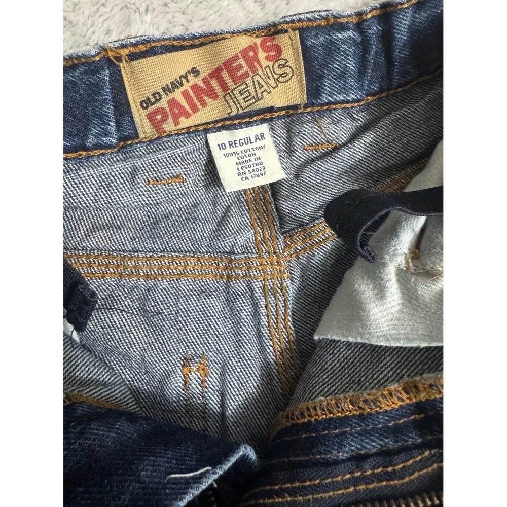 Old Navy Painters 10 Regular Baggy Denim Carpenter Jean Pants Wide Leg 2005